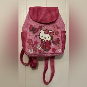 A Rare Vintage Sanrio 2017 Hello Kitty X Sakura From Japan Mini Small Backpack